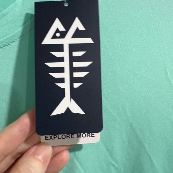 Bassdash men’s fishing sun long sleeve sun shirt teal  green‎ UV XL - Picture 4 of 8